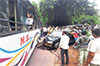 Ullal: 4 injured in car-bus collision